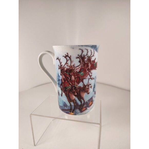 Lenox Porcelain Holiday Dimension Santa's Journey Mug To All A goodnight - Picture 1 of 7